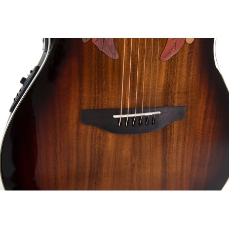 Ovation Elite Plus CE48P Super Shallow Koa Burst chevalet